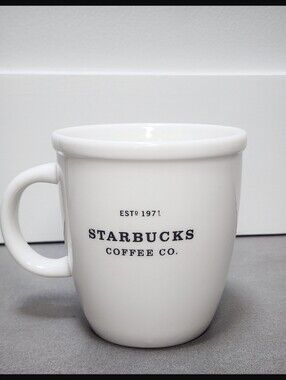 Vintage Starbucks Classic 2001 Anniversary Edition Barista Mug White